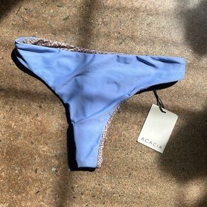 Acacia Swimwear Brand NWT Hydrangea Brazil Bikini Bottoms